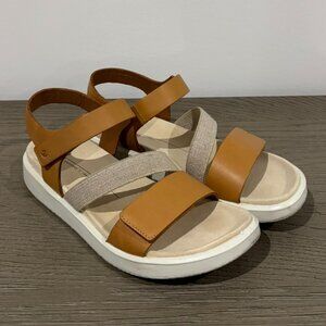 ECCO Women's Brown Flowt Sandal - Size 8 (38)